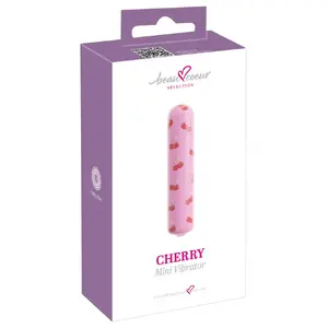 Vibrator beau cœur Cherry Mini Vibrato 54064120000 compact design, 8.7 cm length, Ø 1.9 cm, 10 vibration modes, ABS