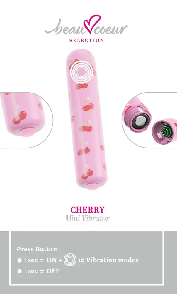 Вибратор beau cœur Cherry Mini Vibrato 54064120000 Photo 8