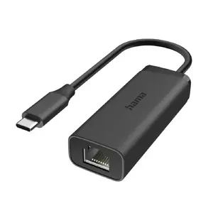 Interface Card/Adapter Hama 00200360 USB Type-C to RJ-45 Black