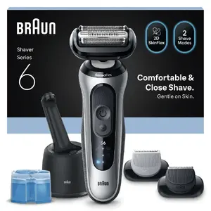 Электробритва Braun Series 6 62-S7650cc Серебристая Литий-ионный аккумулятор