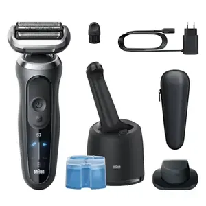 Электробритва Braun Series 7 72-C7200CC Черная Нержавеющая сталь Литий-ион