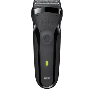 Electric Foil Shaver BRAUN Series 3 300s — 2 SensoFoil, Rechargeable NiMH, Wet & Dry, Black