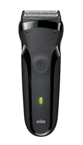 Braun Series 3 300S Foil Shaver Black Battery Powered Washable with Trimmer and 2 SensoFoil Technology