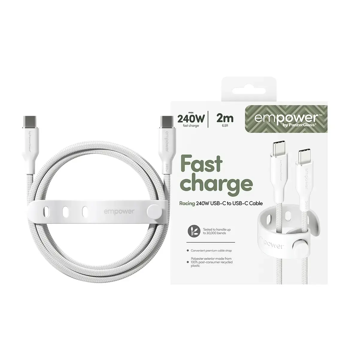 PanzerGlass USB-C—USB-C кабель empower™ Racing 240W 2 м Photo 2