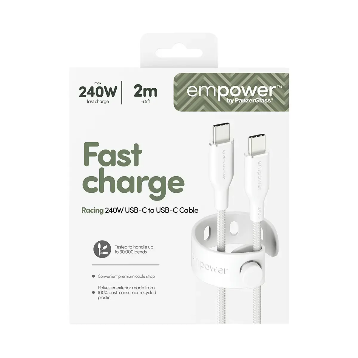 PanzerGlass USB-C—USB-C кабель empower™ Racing 240W 2 м Photo 3