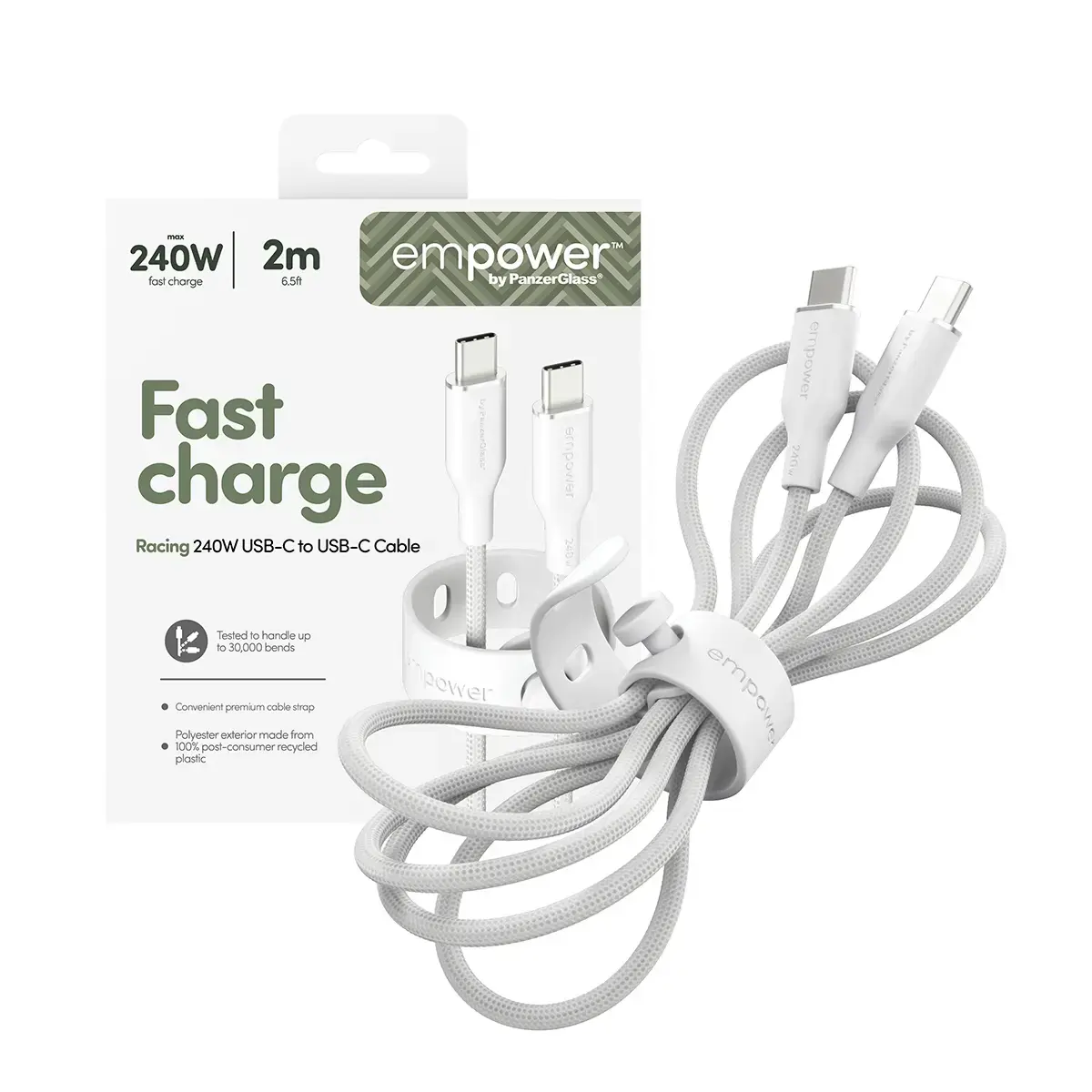 PanzerGlass USB-C—USB-C кабель empower™ Racing 240W 2 м Photo 5