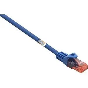 Network Cable Renkforce RJ45 Patch Cable CAT 6 U/UTP Blue with Locking Protection RF-5047436