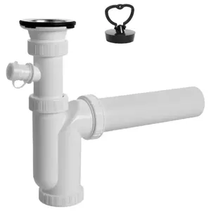 Bottle trap PLASTBRNO 1½" × 50 mm with outlet, model 6220294