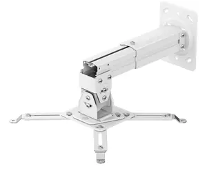 Ceiling/wall projector mount ONKRON K3A — white, max load 10 kg, 130×390×102 mm