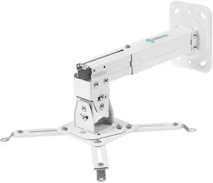 Ceiling/wall projector mount ONKRON K3A — white, max load 10 kg, 130×390×102 mm