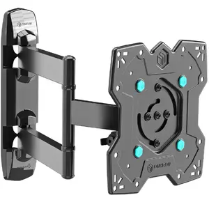 Wall mount bracket ONKRON M4SR-B for 17"–43" TVs, tilt -15–5°, swivel 95°, VESA 100×100–200×200, max 35 kg, black