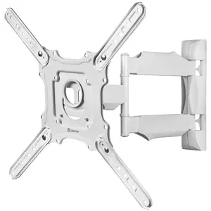 Кронштейн для ТВ ONKRON M4-W для 32"–65" (81–165 см), наклон и поворот, VESA до 400×400, грузоподъёмность 35 кг, белый