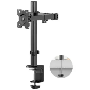 Monitor wall mount ONKRON D121E-B for 13–34 inch screens, black, fixed