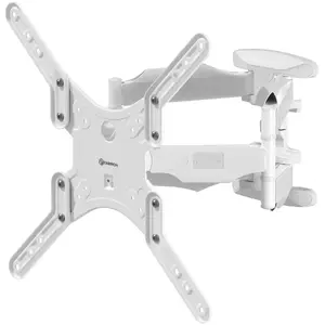 Tilting and swiveling TV bracket ONKRON M5-W for 37"–70" TVs, max 36.4 kg, VESA 100x100–400x400, white