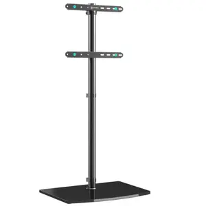 Напольная стойка для ТВ ONKRON TS5065-B для телевизоров 30–60 дюймов, чёрная, с регулировкой высоты, совместима с VESA