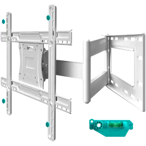 Напольная стойка-кронштейн для ТВ ONKRON M7L-W для экранов 40–75", VESA 100x100–600x400, нагрузка до 68 кг, белая
