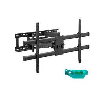 Wall mount ONKRON M10-B for 42–120" TVs, black — tilt -13° to 9°, 90–600 mm extension, up to 100 kg, VESA 200×100–1000×600