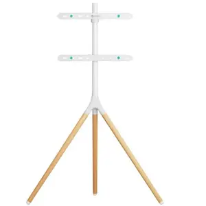 TV stand ONKRON TS1220-W for 32–65 inch TVs, white, freestanding universal support