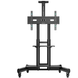 TV Stand ONKRON TS1551-B for 40–70 inch TVs, Black, floor stand with universal mounting