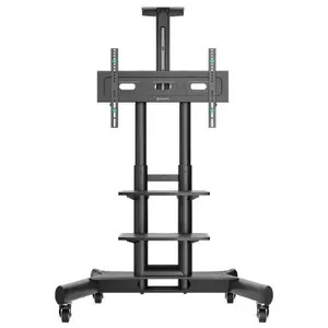 TV mobile stand ONKRON TS1552-B for 40–70 inch TVs, black, portable wheeled stand