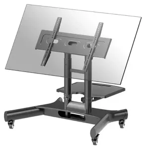 TV Stand ONKRON TS1350-B for 32–70 inch TVs, Black, freestanding universal support