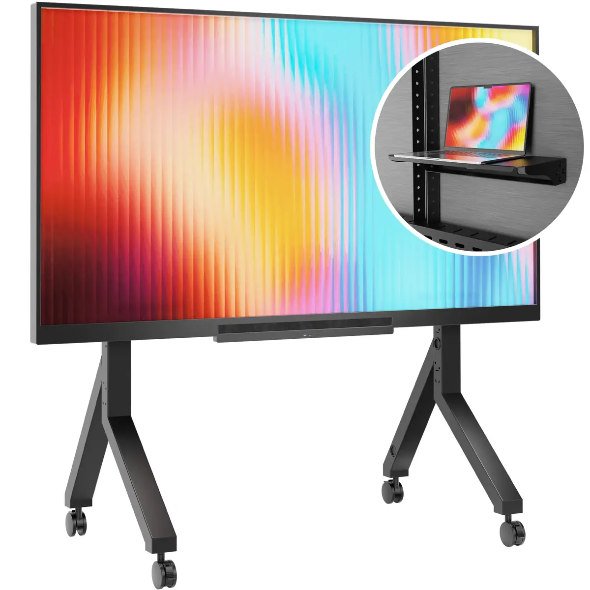 ONKRON TS2081-B Mobile TV Stand for 70-110 inch Screens Photo 3