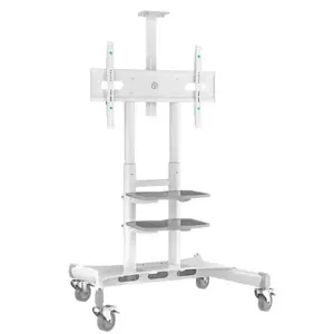 TV Stand ONKRON TS1881-W for 50–86 inch TVs, White, freestanding universal support