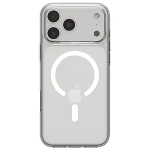 Чехол Spigen Liquid Crystal Mag MagSafe для iPhone 17 Pro Max — прозрачный белый, поддержка MagSafe, прозрачная задняя панель