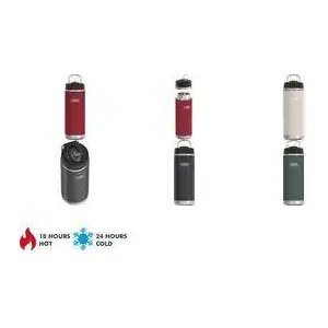 Izolēta pudele THERMOS ICON 710 ml — grafīta melna, vakuuma termoss karstiem un aukstiem dzērieniem