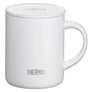 Термокружка THERMOS LONGLIFE 350 мл, белая, вакуумная безопасная для поездок