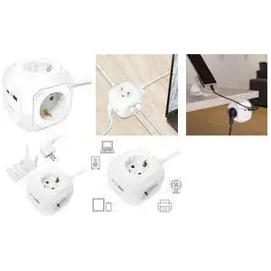 Power cube LOGILINK LPS283U 4x socket with 1x USB-C PD 20W