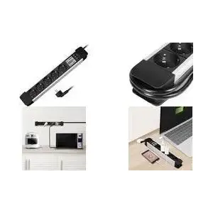 Power Strip LOGILINK LPS286 with 5 Outlets and LCD Energy Consumption Display
