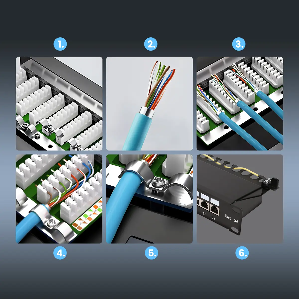 Extralink CAT6A STP Patchpanel 24 porty EX.28266 Photo 3