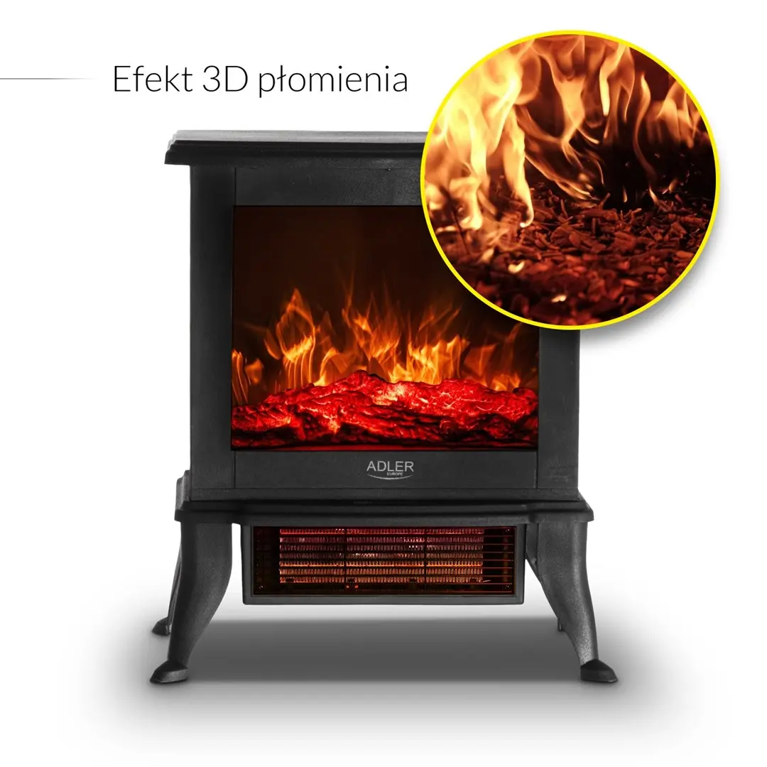 Adler AD 7754 elektriskais kamīns Photo 8