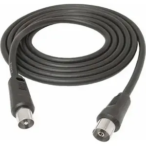 Antenna cable LIBOX LB0159, coaxial TV/FM, 3 m, black