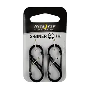 S-Biner Nite Ize #1 SB1-2PK-01 прочный стальной карабин