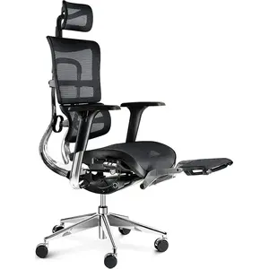 Office chair Diablo Chairs V-Master Black — ergonomic, height-adjustable, tilt and lumbar support