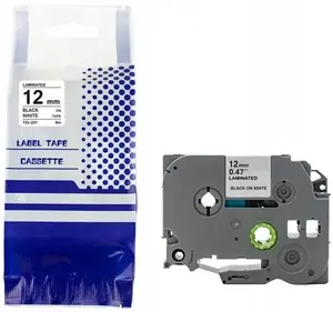 Label tape Brother TZE-231 12 mm x 8 m, black on white