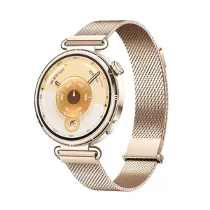 Viedpulkstenis HUAWEI WATCH GT6 1.32" AMOLED, 41 mm, nerūsējošais tērauds, zelta, Milanese siksniņa, IP69, 14 dienu akumulators