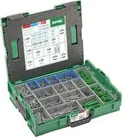 SPAX multi-purpose screws for electricians, L-BOXX large set