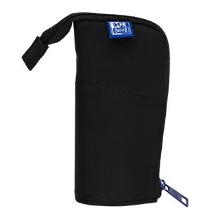 Soft pencil case Oxford 400183590 Black 220x70x90 mm
