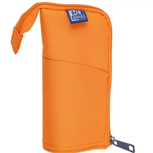 Soft pencil case Oxford 400183528 Orange 220x70x90 mm