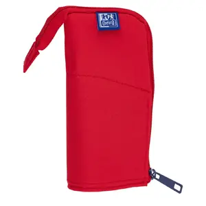 Soft pencil case Oxford 400183527 Red 220x70x90 mm