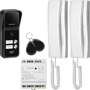 Intercom ORNO OR-DOM-BA-936ZD/W 2-wire system for 2-family installation