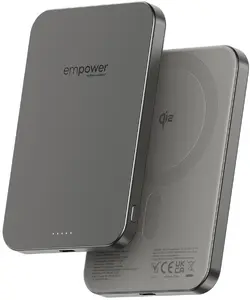 PanzerGlass empower Bank Pārnēsājamā lādētājs 5000 mAh Bezvadu uzlāde Titāns
