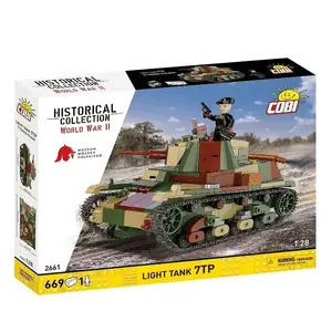 Cobi Building Blocks Light Tank 7TP model, 669 pieces, COBI-2661