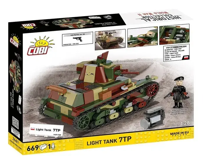 Cobi Building Blocks Light Tank 7TP — 669 pcs Photo 2