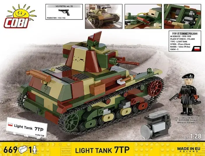 Cobi Building Blocks Light Tank 7TP — 669 pcs Photo 10