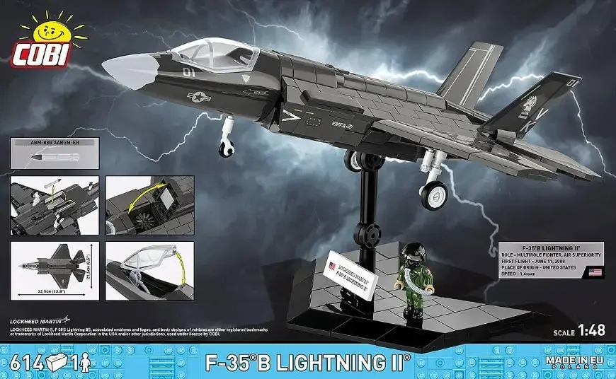 Cobi F-35B Lightning II konstruktors, 614 detaļas Photo 8