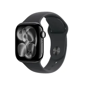 Умные часы Apple Watch S11 42 мм с сотовой связью, спортивный ремешок чёрный
